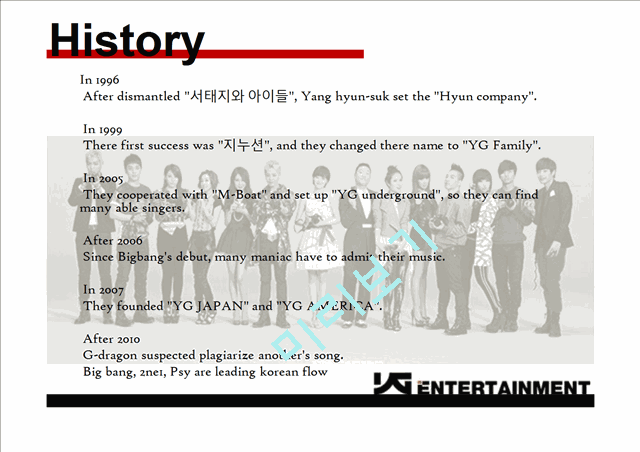 Entertainment Industry(The Case of YG Entertainment)   (4 )